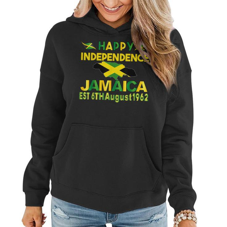 Happy Independence Jamaica Day Jamaican Flag 1962 Women  Jamaican Flag Gifts Women Hoodie