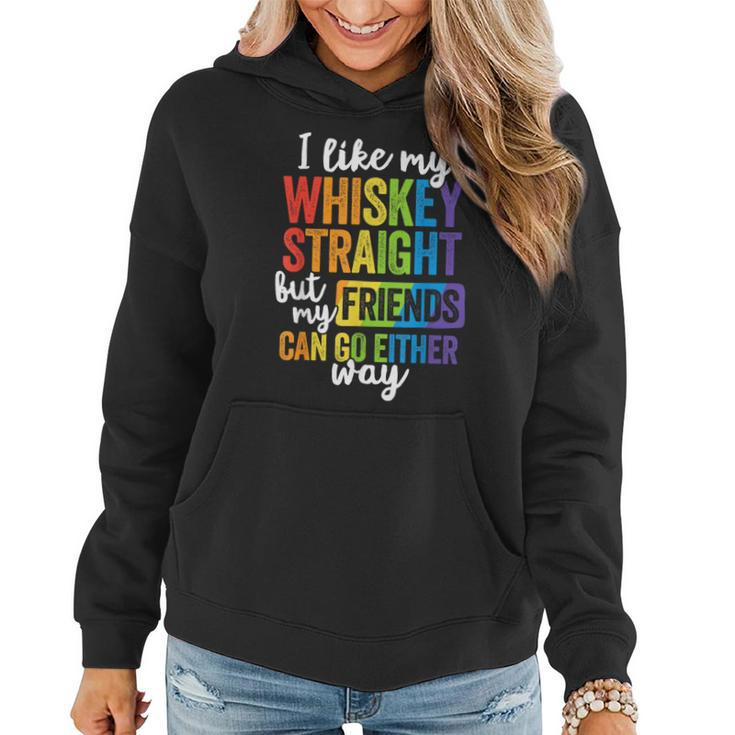 I Like My Whiskey Straight T  Lgbt Pride Gay Lesbian  Women Hoodie