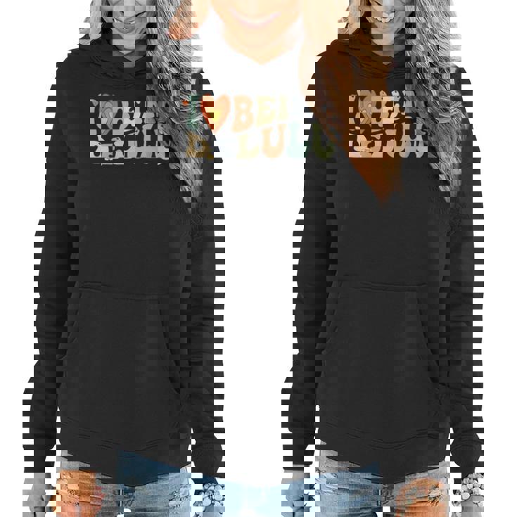 I Love Being Delulu I Heart Being Delulu  Women Hoodie