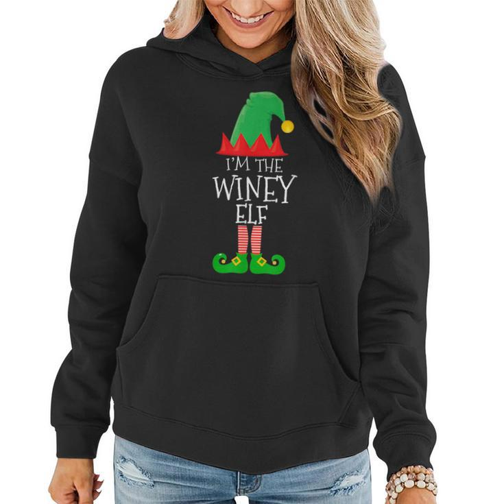 I'm The Winey Elf Family Matching Group Christmas Women Hoodie