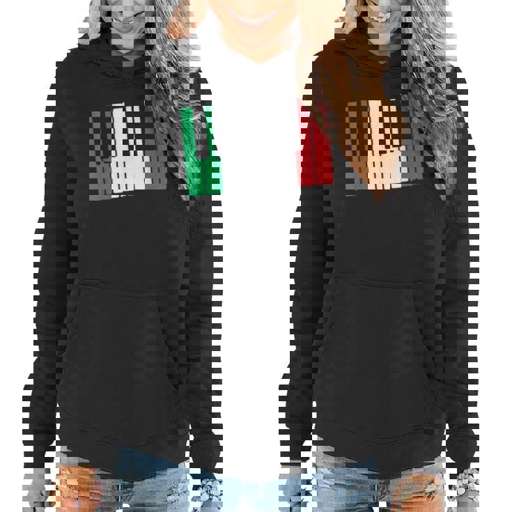 Italian Flag Piano Pianist Music Teacher Musician  Women Hoodie