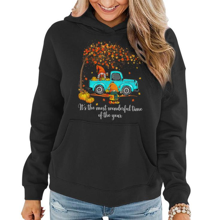 It's The Most Wonderful Time Of The Year Gnomes Autumn Fall Women Hoodie