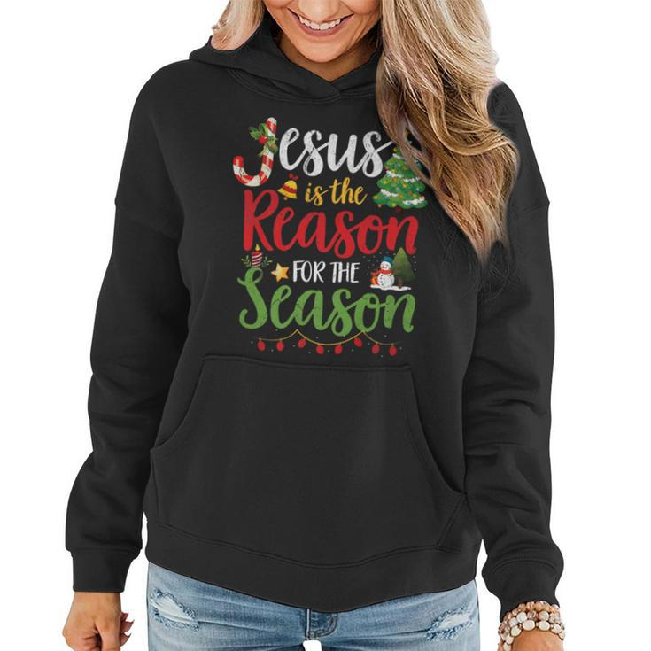 Jesus Is The Reason For The Season Christmas Christian Women Hoodie