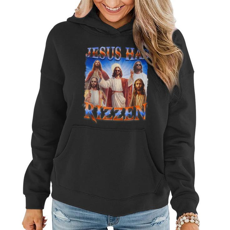 Jesus Has Rizzen Christian Quote For Religion Lovers Women Hoodie