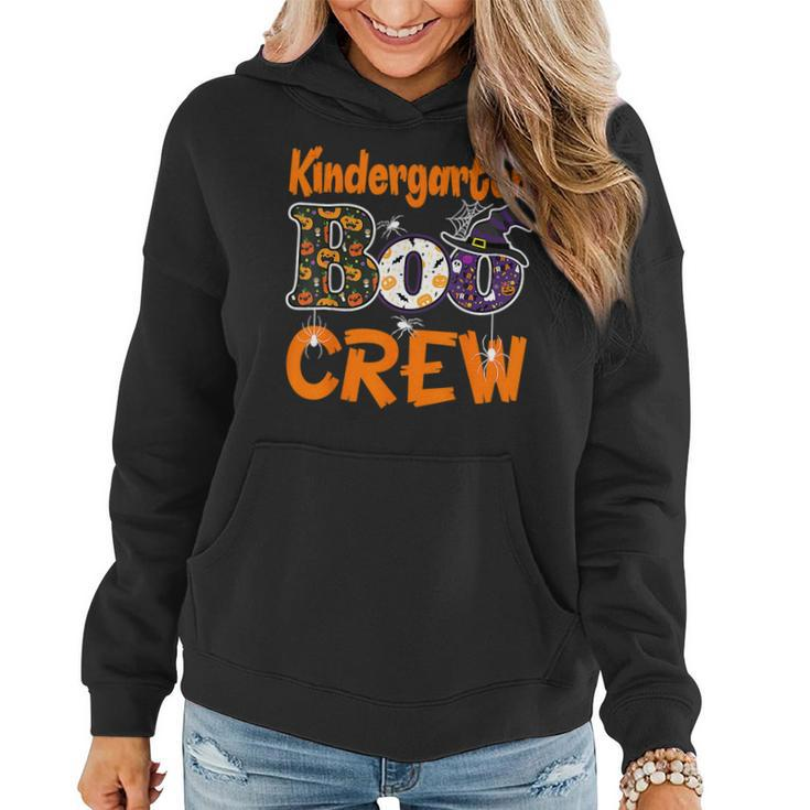 Kindergarten Boo Crew Teacher Student Halloween Costume 2023 Women Hoodie