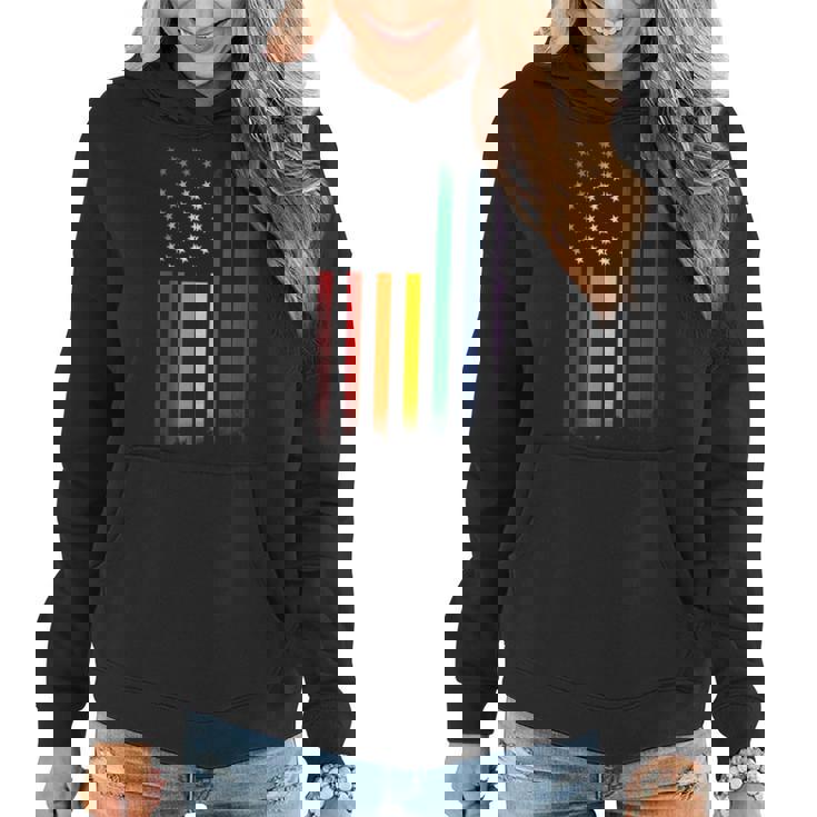 Lgbt Lgbtq Lgbtq Bi Lesbian Rainbow Flag Apparel Gay Pride  Women Hoodie