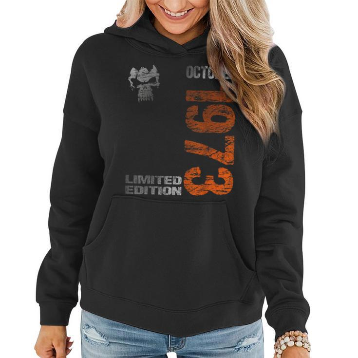 Limited Edition October 1973 50Th Birthday 1973 Women Hoodie