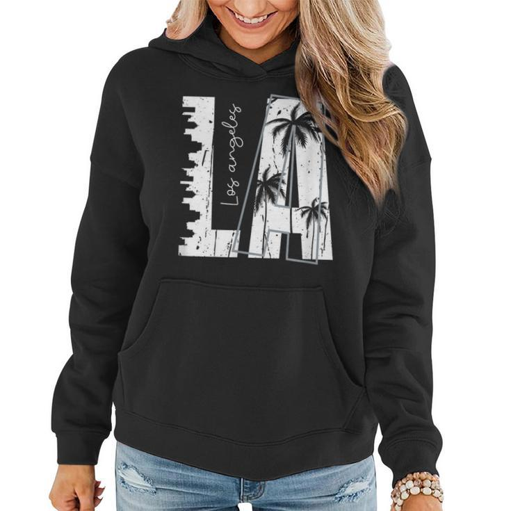 Los Angeles Women Graphic Men California Print California Gifts And Merchandise Funny Gifts Women Hoodie
