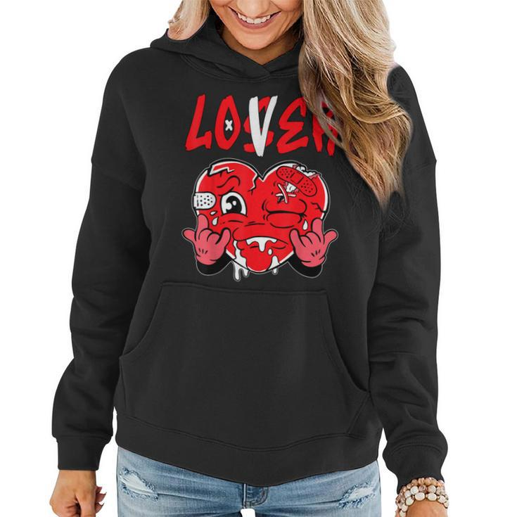 Loser Lover Drip Heart Red Matching Outfit Women Women Hoodie