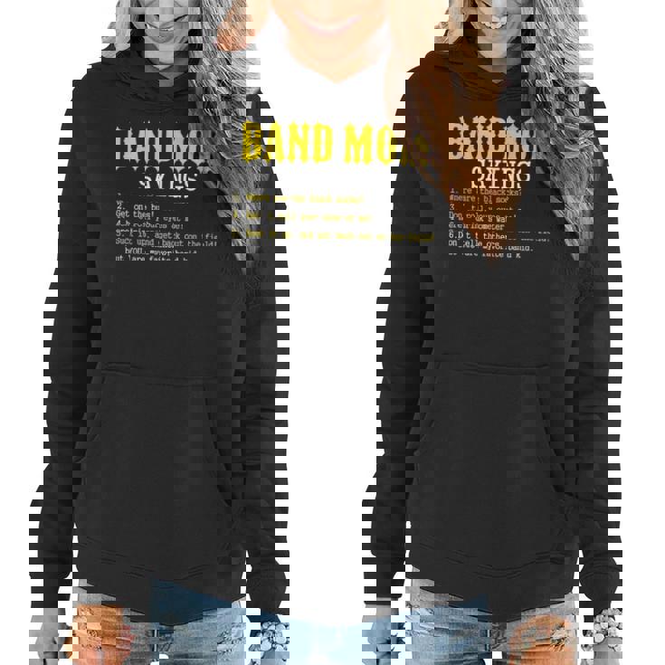 Marching Band Mom Sayings For Mothers Women Hoodie