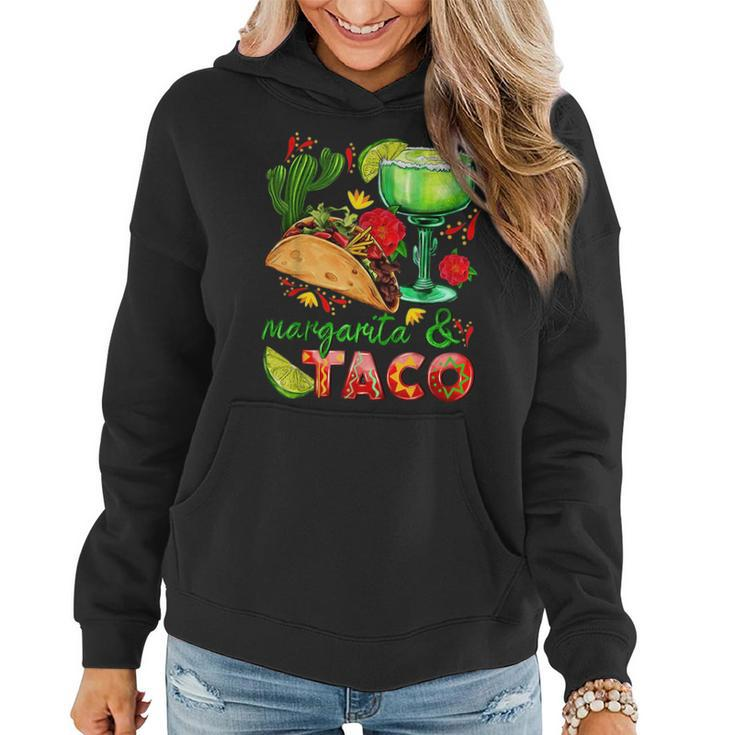 Margs & Tacos Funny Margarita Tequila Drinker Taco Lover Tacos Funny Gifts Women Hoodie