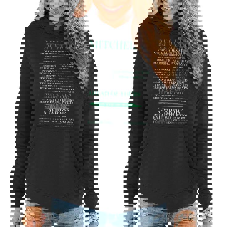 Mitchell Name Gift Mitchell Completely Unexplainable Women Hoodie