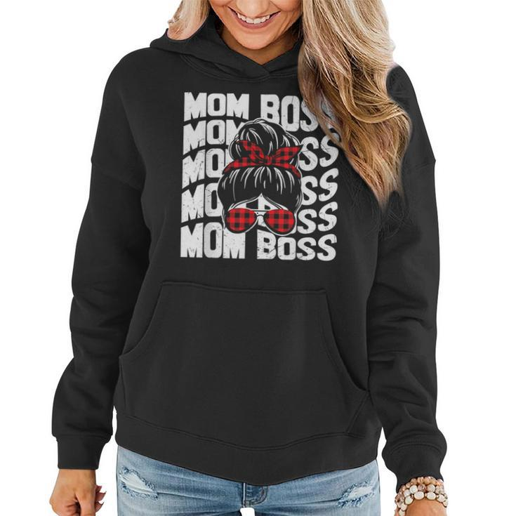 Mom Boss Mommy Wife Family Mom Life Mothers Day  Gifts For Mom Funny Gifts Women Hoodie