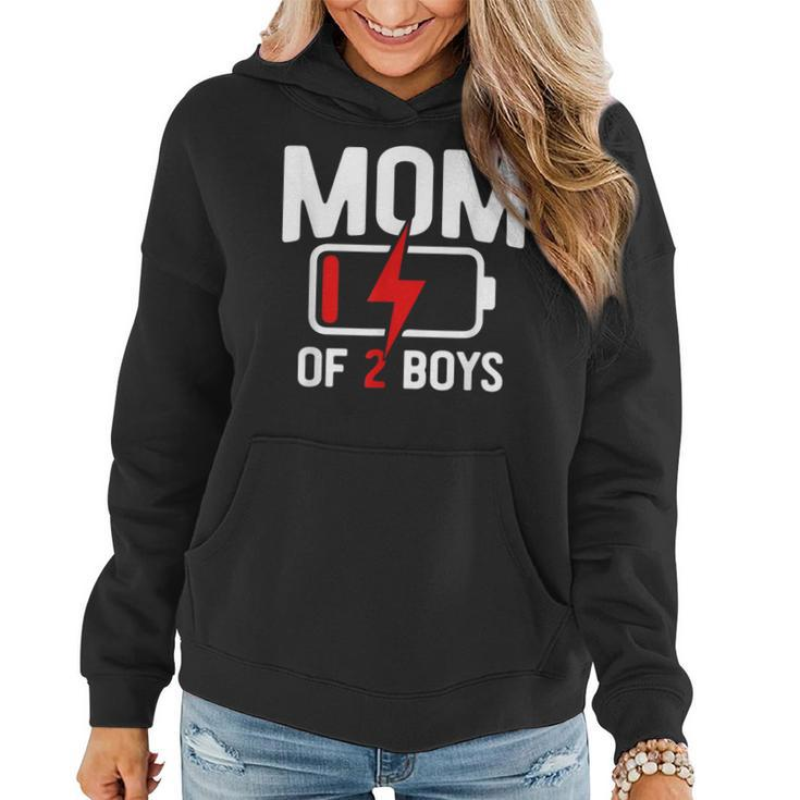 Mom Of 2 Boys  Gifts From Son Mothers Day Birthday Women  Women Hoodie