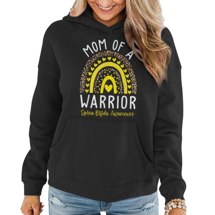 Mom Of A Warrior We Wear Yellow Spina Bifida Awareness Month Women Hoodie