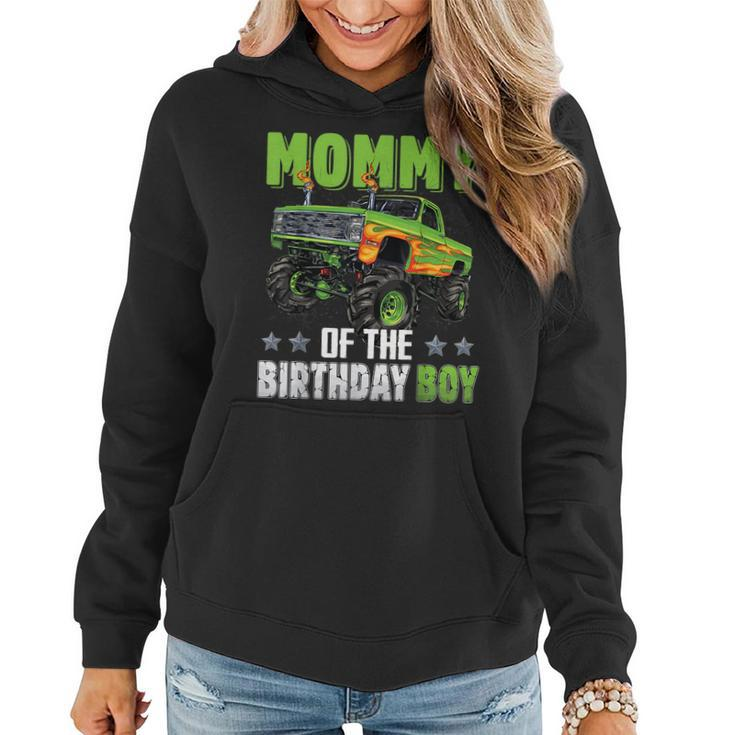 Mommy Of Birthday Boy Monster Truck Car Family Matching  Women Hoodie