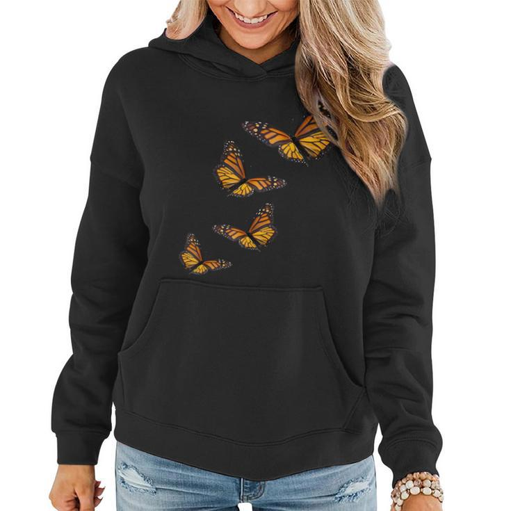 Monarch Butterfly -Milkweed Plants Butterflies Women Hoodie