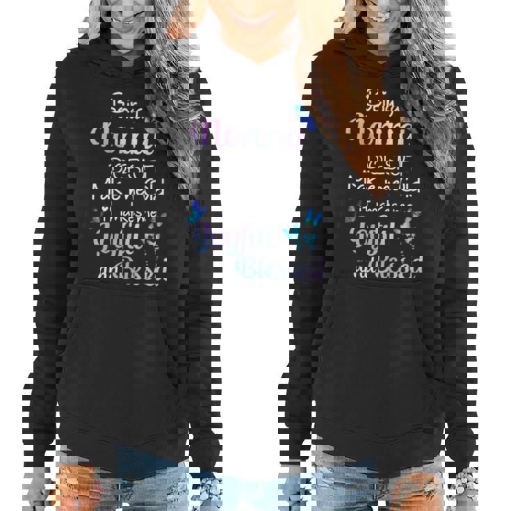 Nonna Grandma Gift Being A Nonna Doesnt Make Me Old Women Hoodie