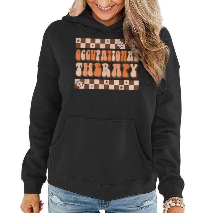 Occupational Therapy Pediatric Ot Therapist Cute Groovy Women Hoodie
