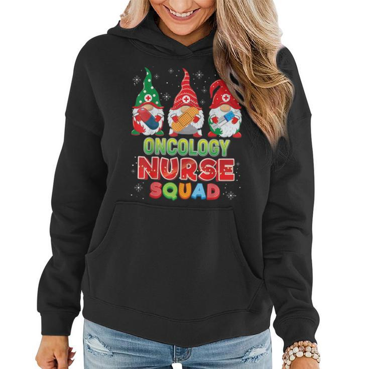 Oncology Nurse Squad Christmas Gnomes Ugly Sweater Gnome Women Hoodie