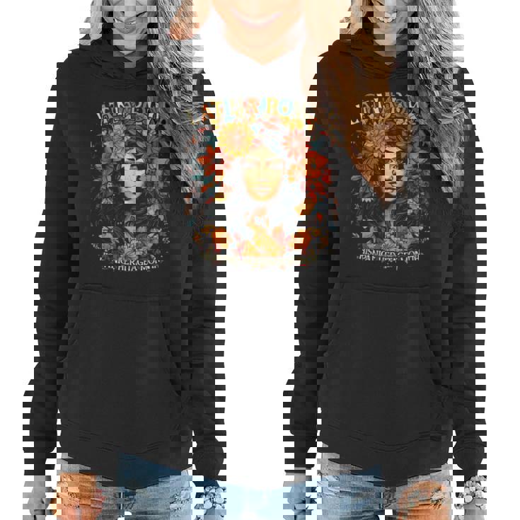 Hispanic Heritage Latina Power Flowers Women Hoodie