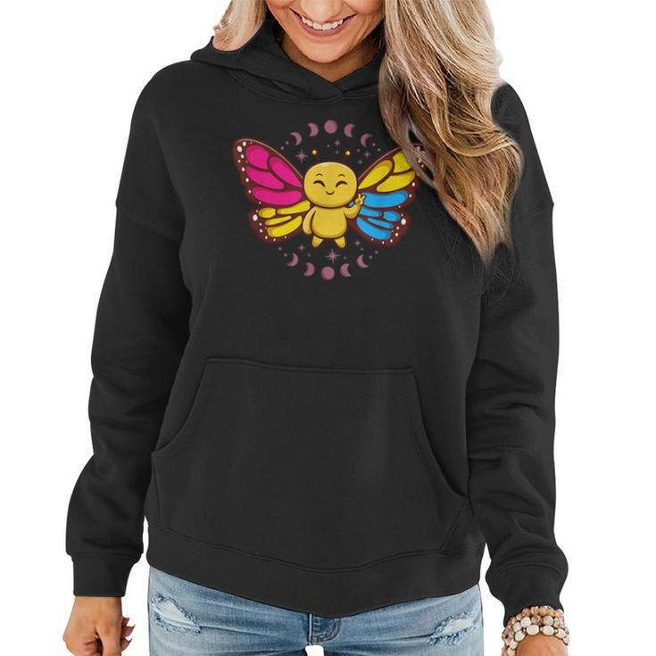 Pansexual Monarch Butterfly Insect Subtle Pan Pride Month  Women Hoodie