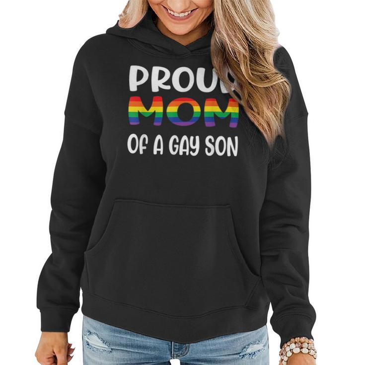 Proud Mom Of A Gay Son Gay Pride Lgbt Mothers Day Idea  Women Hoodie