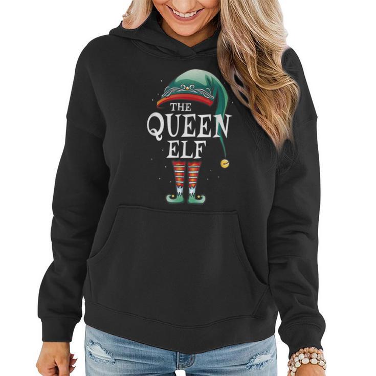 Queen Elf Christmas Party Pajama Idea For Mom Daughter Women Hoodie