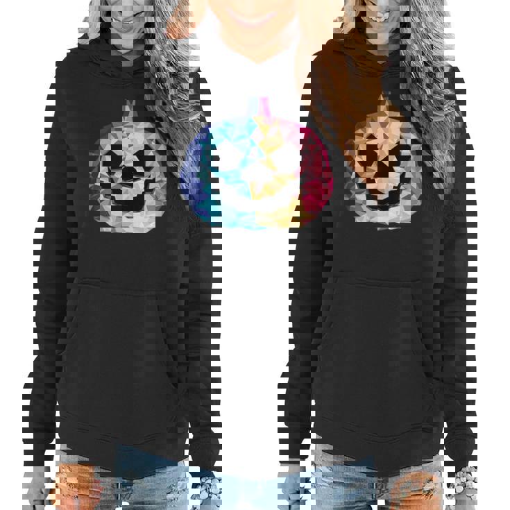 Rainbow Lgbtq Pride Pumpkin Low Poly | Lgbtq Pride  Women Hoodie
