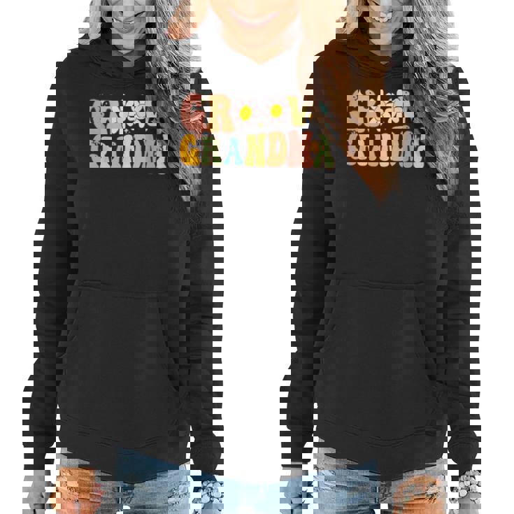 Retro Groovy Grandma Birthday Matching Family Mothers Day  Women Hoodie