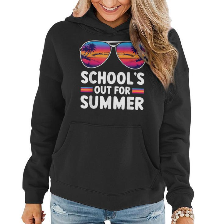 Retro Last Day Of Schools Out For Summer Teacher Boys Girls Women Hoodie