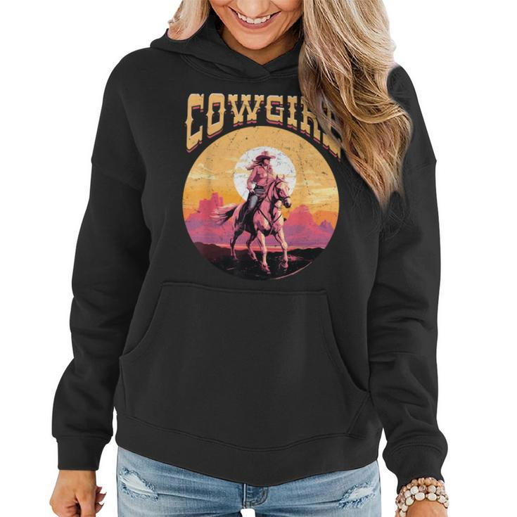 Rodeo Western Country Southern Cowgirl Hat Cowgirl Women Hoodie