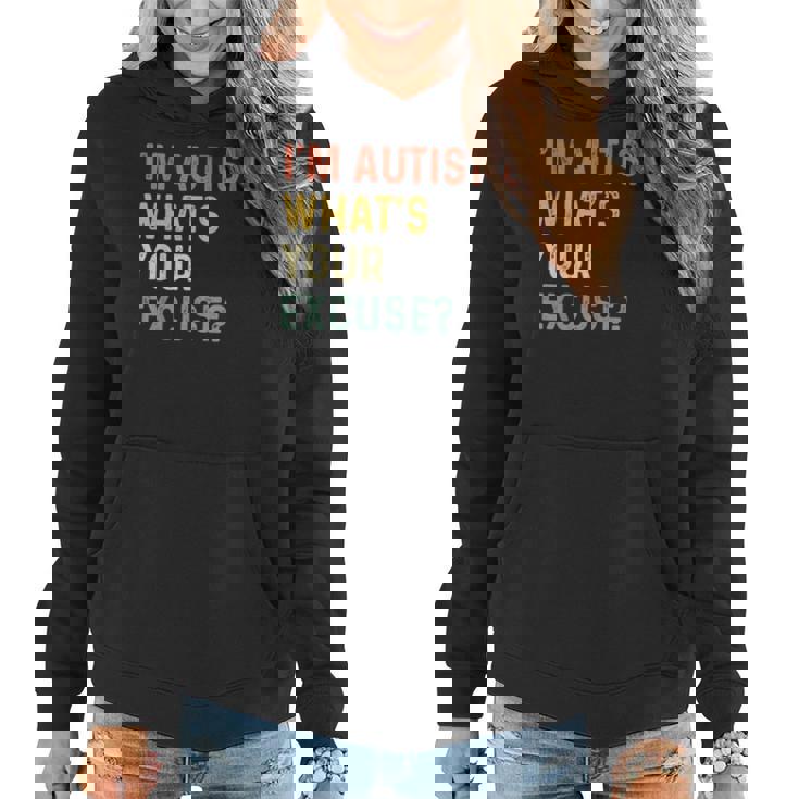 Sarcastic Autism T-Shirt - I'm Autistic, What's Your Excuse