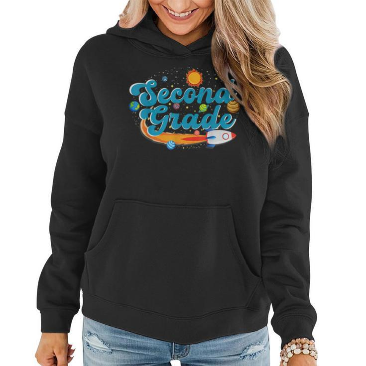 Second Grade Outer Space Solar System Planet 2Nd Grade  Women Hoodie