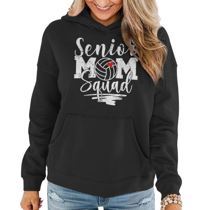 Senior Volleyball Mom Squad Game Day Vibes Mothers Day Gifts  Women Hoodie