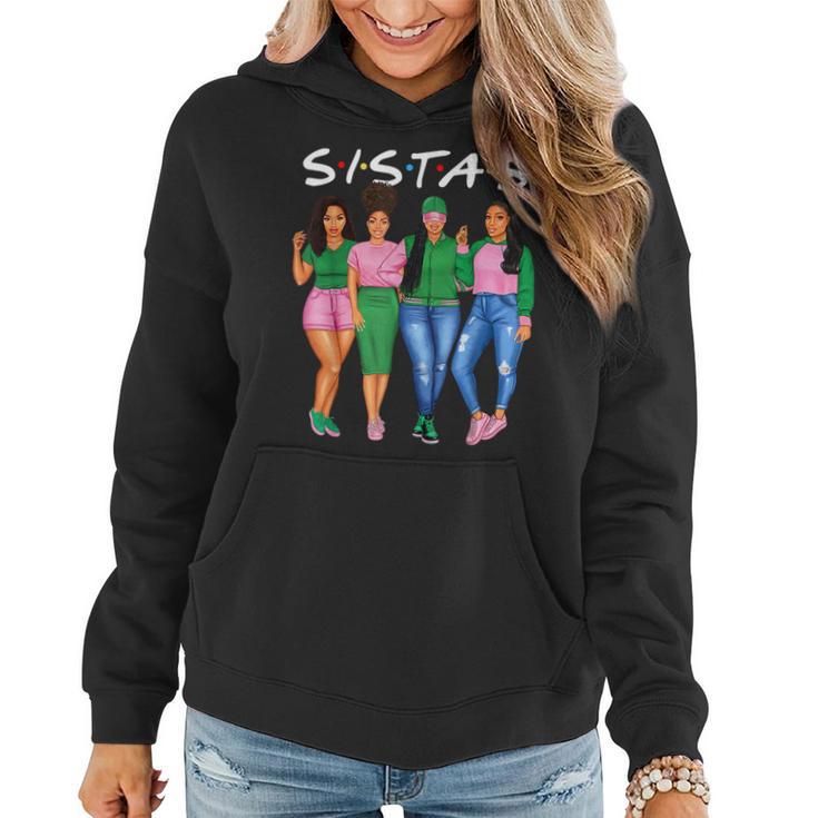 Sistas Melanin Black Black History Month African Queen Women Hoodie