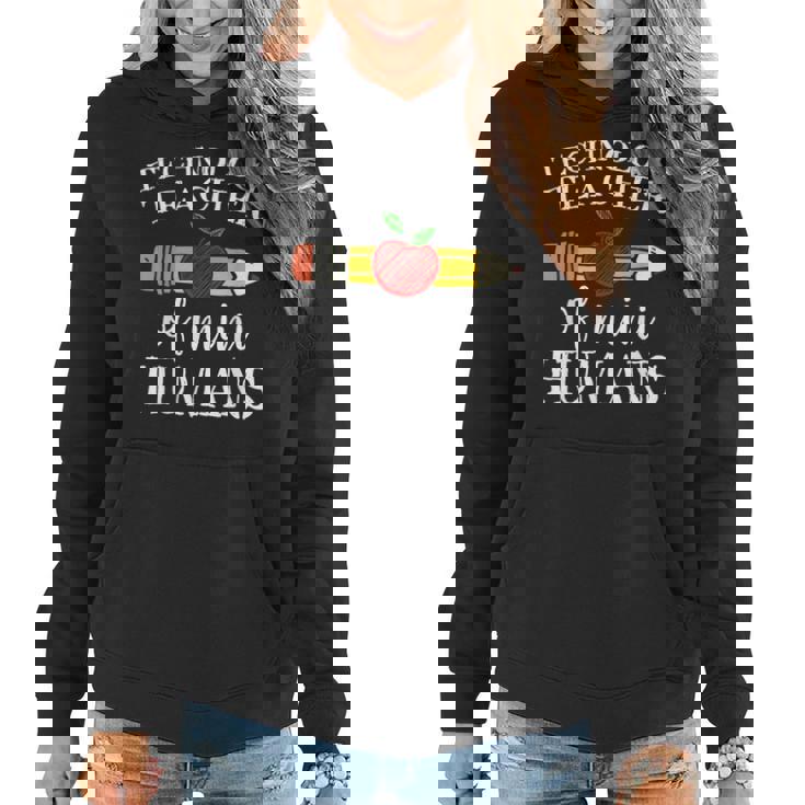 Technology Teacher Of Mini Humans Computer Team Women Hoodie