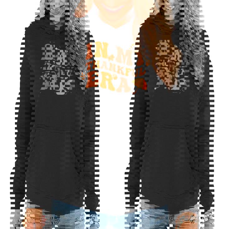 In My Thankful Era Thanksgiving Fall Autumn Leave Men Women Hoodie