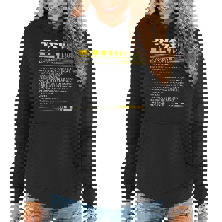 Tyson Name Gift Tyson Facts V3 Women Hoodie