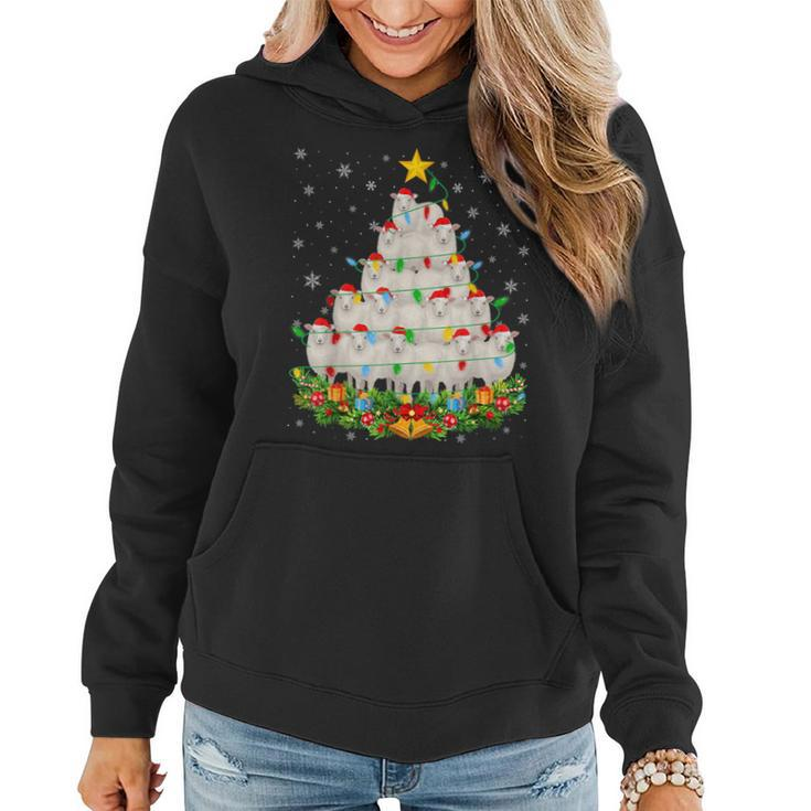 Ugly Christmas Sweater Day Sheep Christmas Tree Women Hoodie