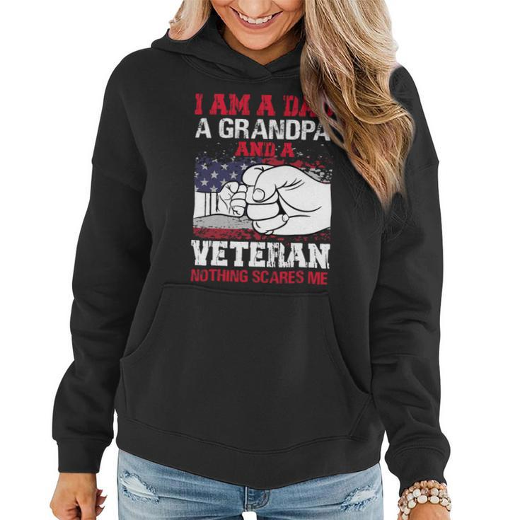 Veteran Vets Soldier Honor Duty America Grandpa Veterans Women Hoodie