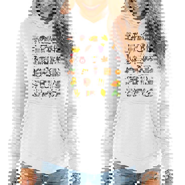 Abcs Learning Kindergarten Teacher Thanksgiving Alphabet Women Hoodie