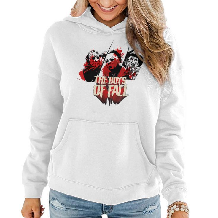 The Boys Of Fall Horror Movies Novelty Graphic Fall Women Hoodie