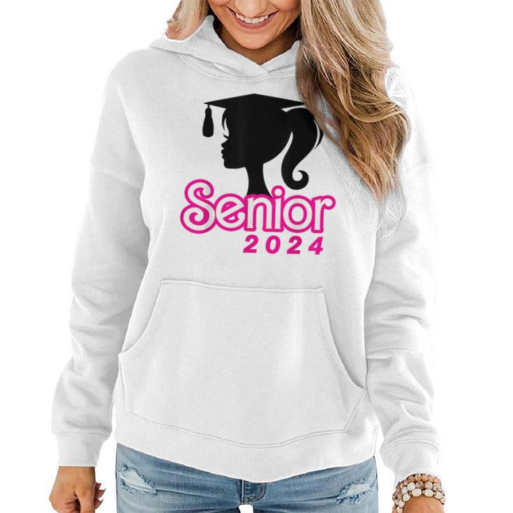 Class Of 2024 Senior Pink  Seniors 2024 Girls Women Hoodie