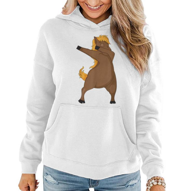 Cute Horse In Dab Dance A Gift For Boys And Girls Women Hoodie