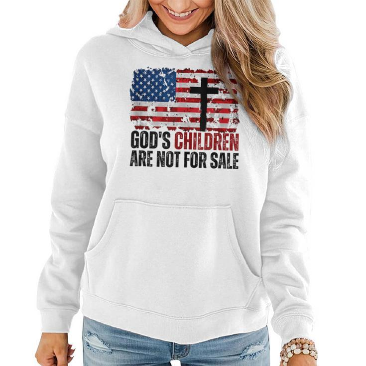 Gods Children Are Not For Sale Funny  Women Hoodie