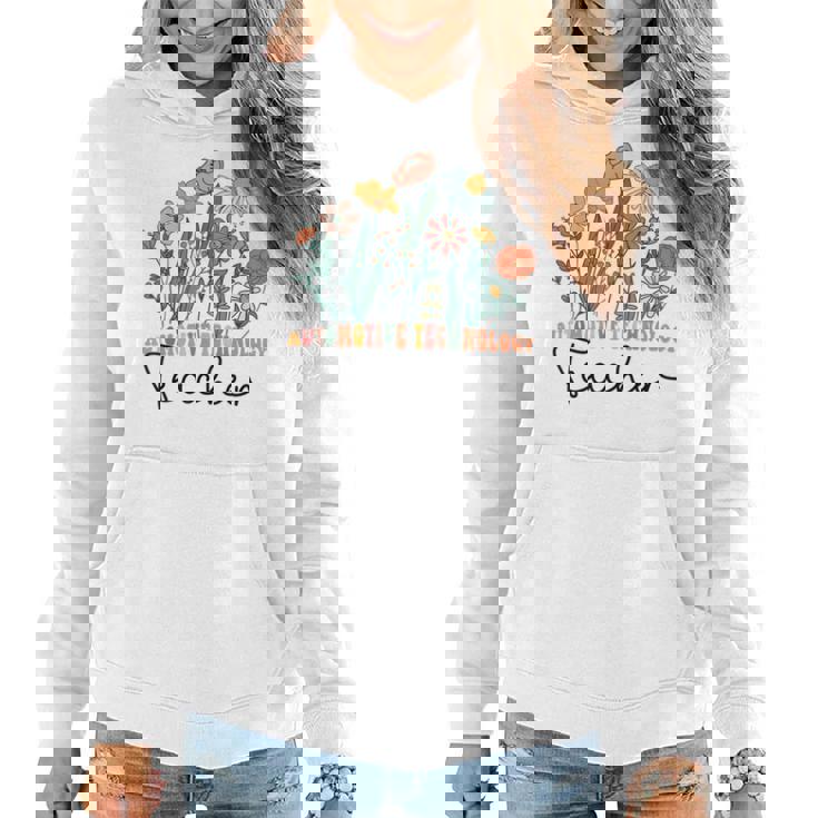 Groovy Wildflower Automotive Technology Teacher Women Hoodie