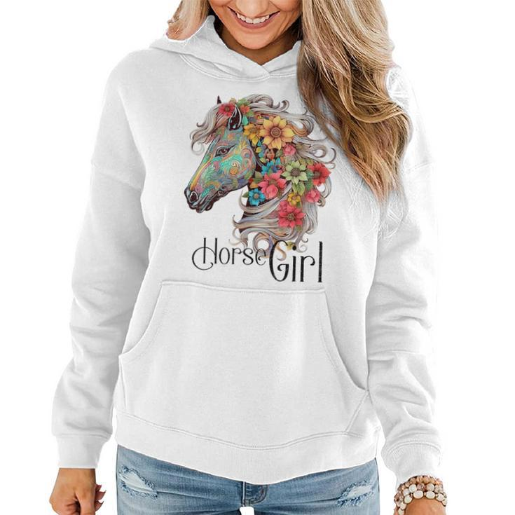 Horse Girl - Just A Girl Who Loves Horses Horseback Riding  Women Hoodie