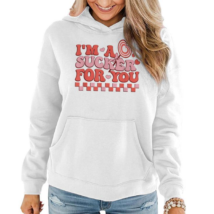 I'm A Sucker For You Candy Heart Love Husband Wife Women Hoodie