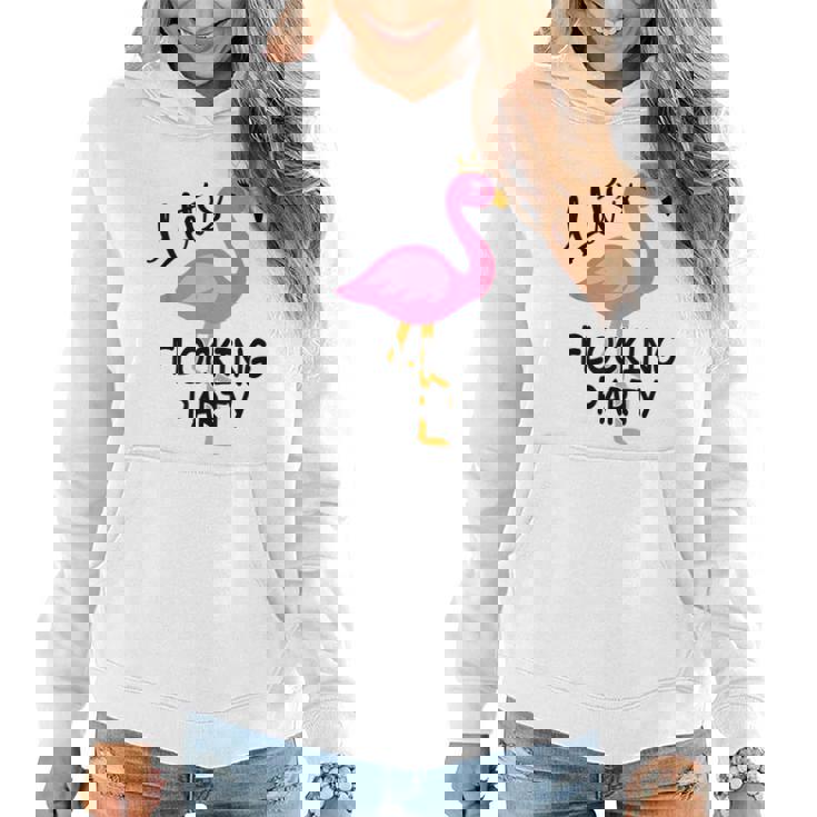 Lets Flocking Party Matching Flamingo Bachelorette Party Women Hoodie
